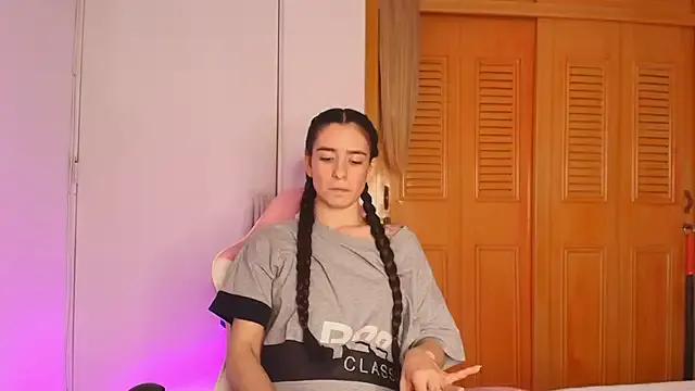 Peach_Rose_ — Streching + satin tease